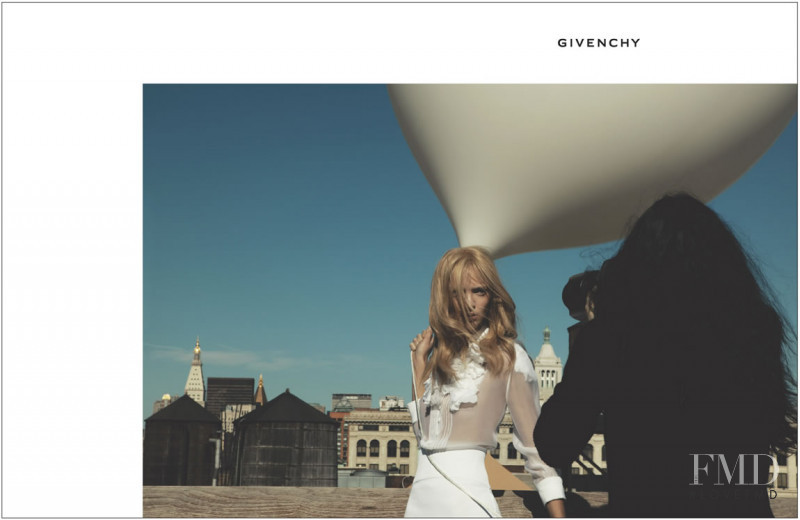 Mariacarla Boscono featured in  the Givenchy advertisement for Spring/Summer 2006