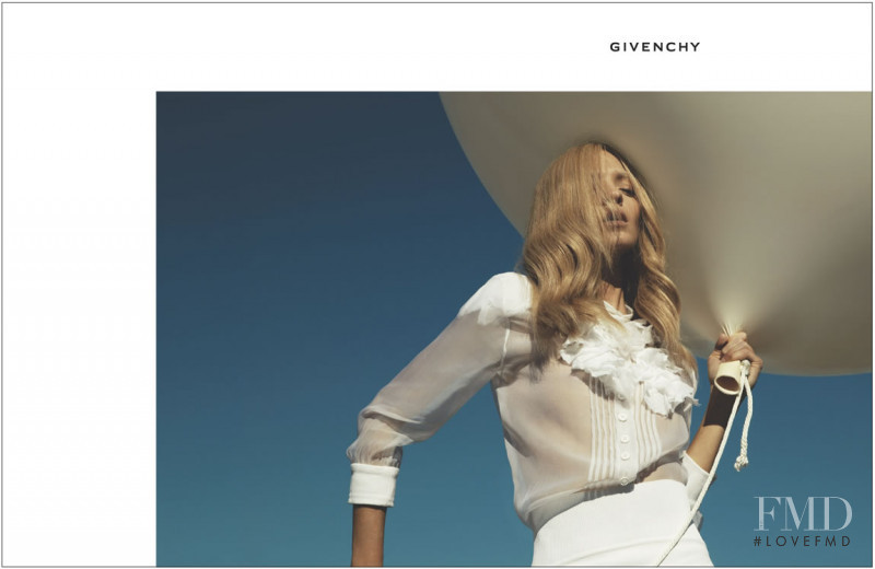 Mariacarla Boscono featured in  the Givenchy advertisement for Spring/Summer 2006