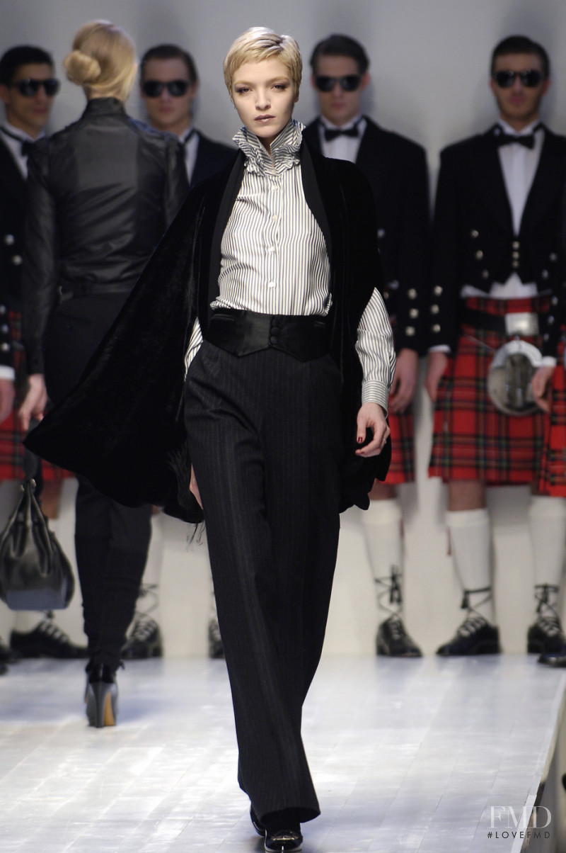 Mariacarla Boscono featured in  the Moschino fashion show for Autumn/Winter 2006