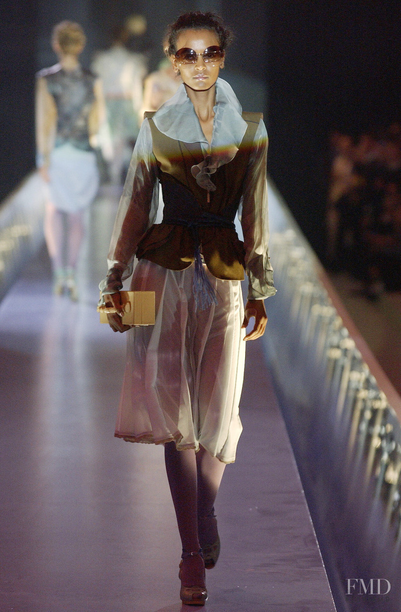 Liya Kebede featured in  the Fendi fashion show for Spring/Summer 2004
