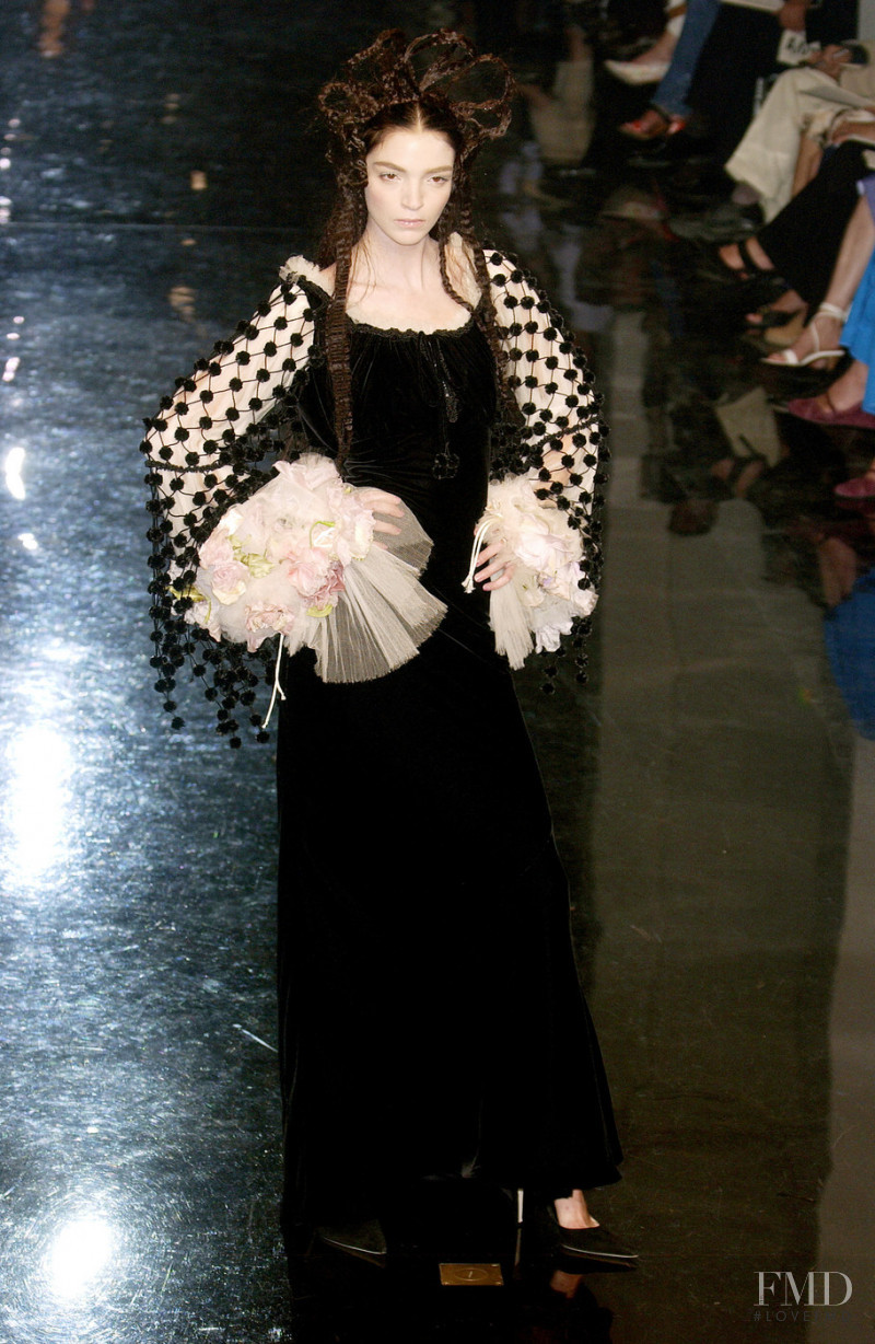 Mariacarla Boscono featured in  the Jean Paul Gaultier Haute Couture fashion show for Autumn/Winter 2005