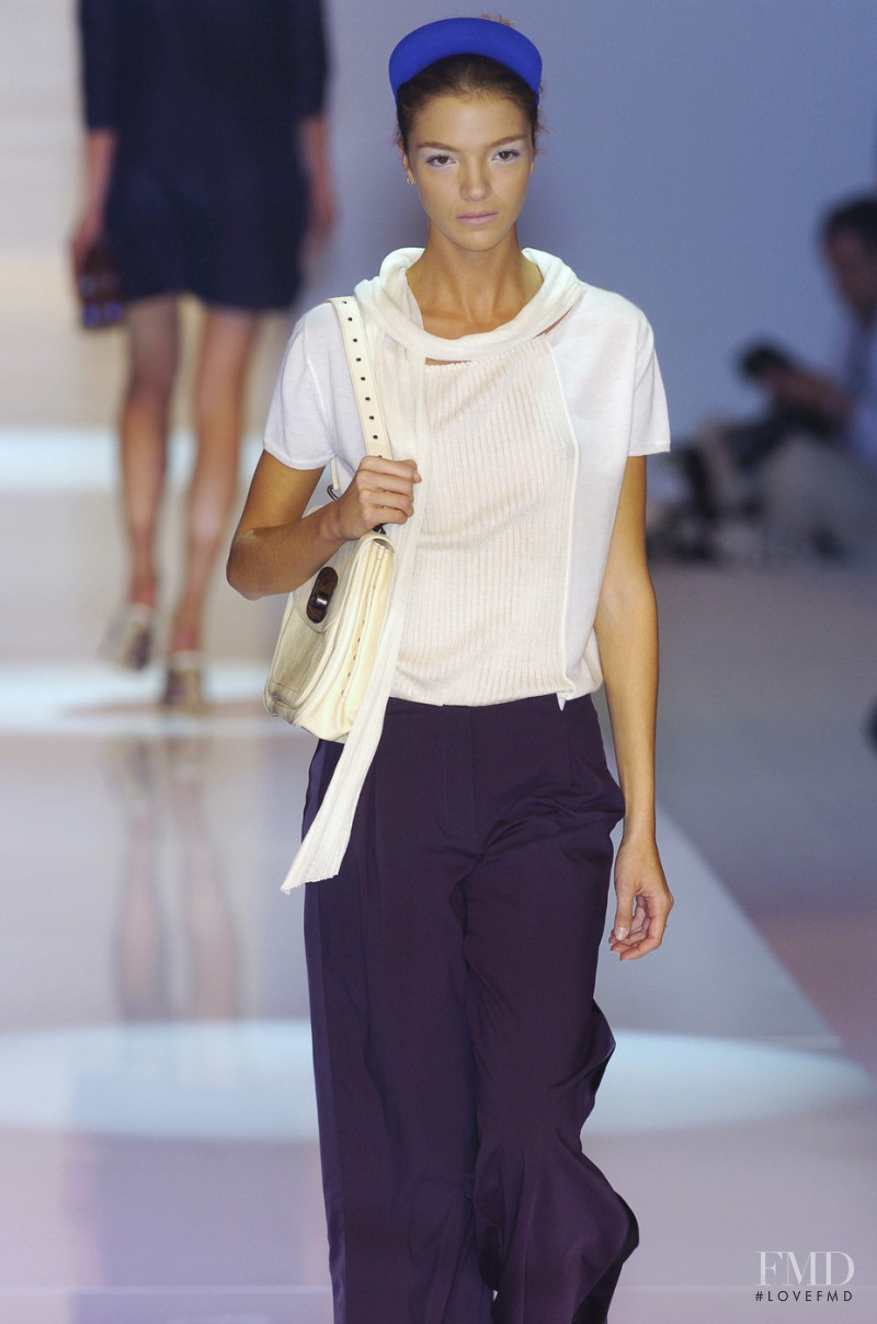 Mariacarla Boscono featured in  the Celine fashion show for Spring/Summer 2005