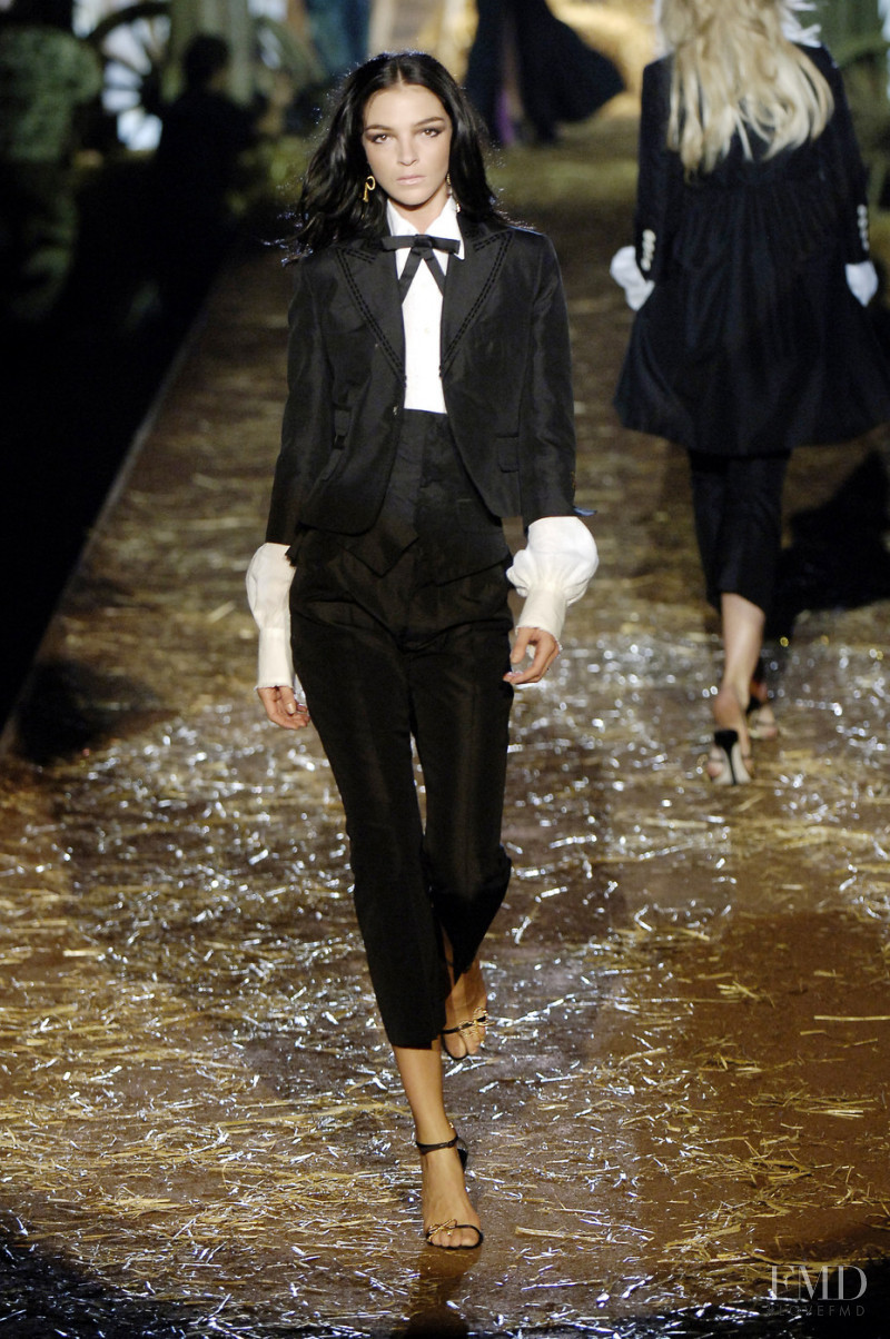 Mariacarla Boscono featured in  the DSquared2 fashion show for Spring/Summer 2006