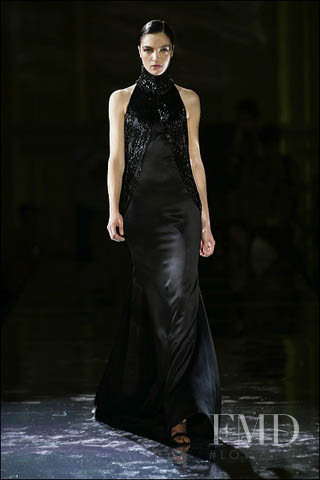 Mariacarla Boscono featured in  the Fausto Sarli fashion show for Autumn/Winter 2005