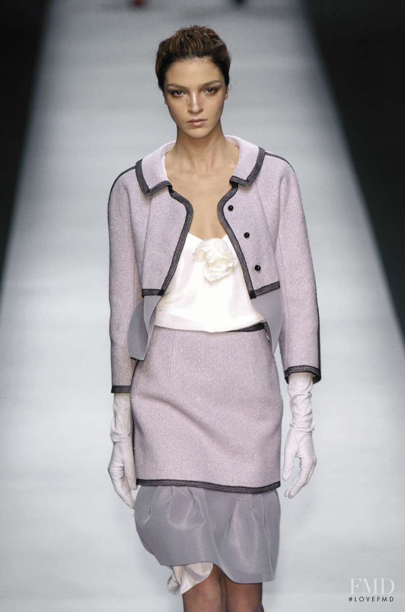 Mariacarla Boscono featured in  the Rochas fashion show for Autumn/Winter 2004