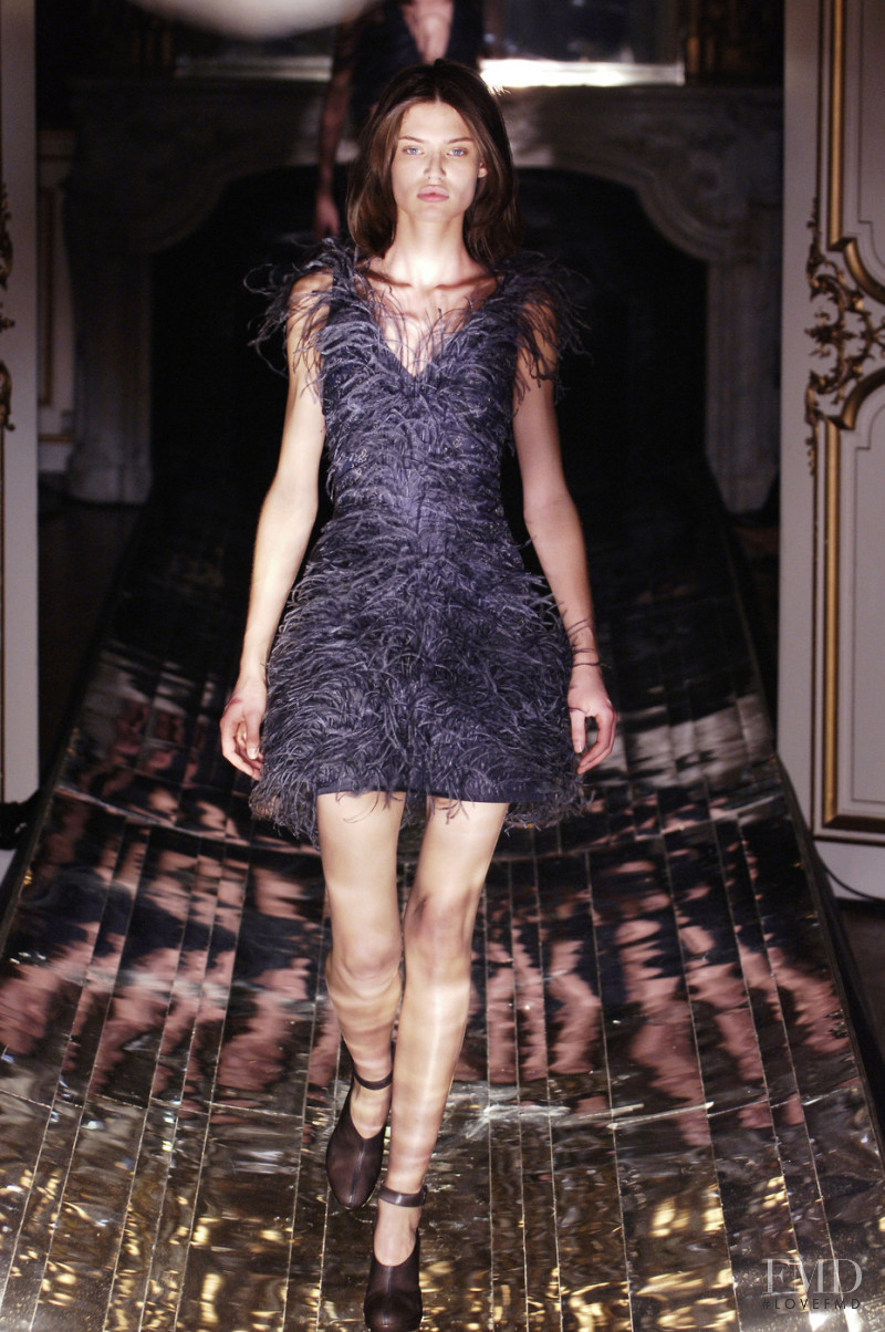 Bianca Balti featured in  the Hussein Chalayan fashion show for Autumn/Winter 2005