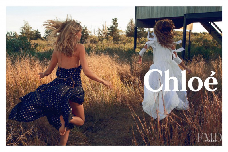 Julia Stegner featured in  the Chloe advertisement for Spring/Summer 2014