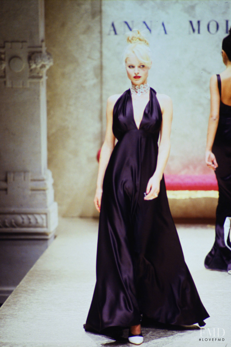 Eva Herzigova featured in  the Anna Molinari fashion show for Autumn/Winter 2005