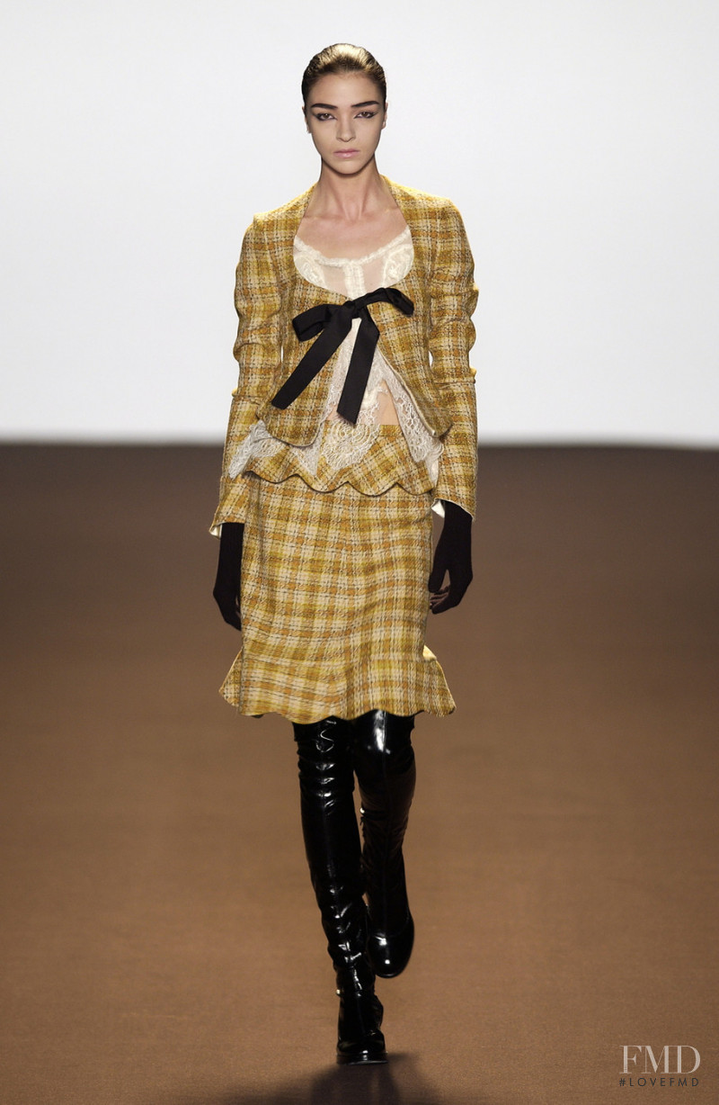 Mariacarla Boscono featured in  the Anna Molinari fashion show for Autumn/Winter 2005