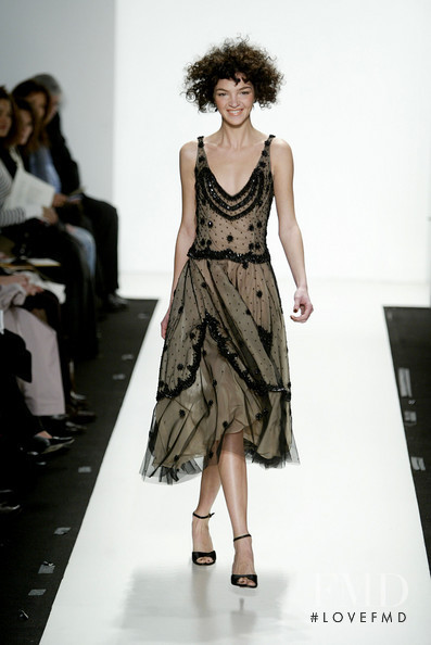 Mariacarla Boscono featured in  the Reem Acra fashion show for Autumn/Winter 2004