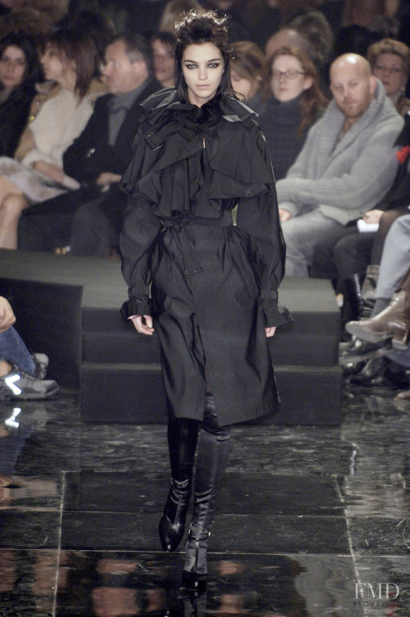 Mariacarla Boscono featured in  the Jean-Paul Gaultier fashion show for Autumn/Winter 2005