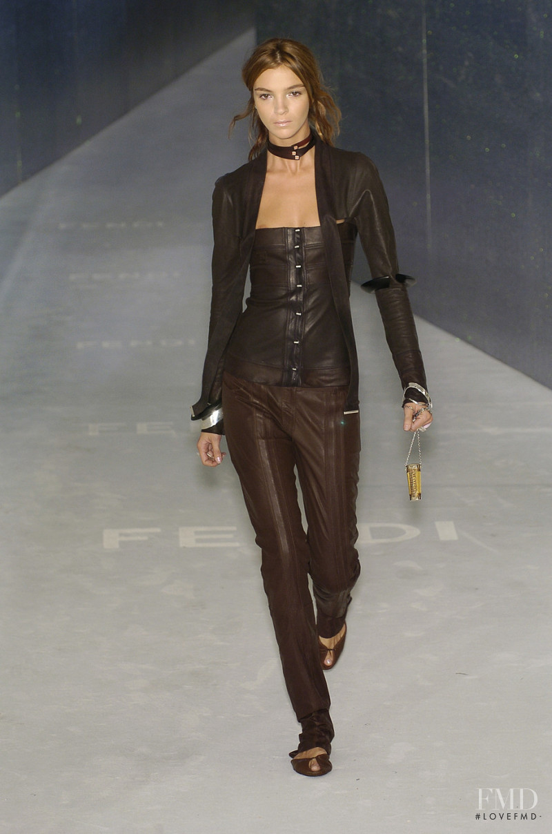 Mariacarla Boscono featured in  the Fendi fashion show for Spring/Summer 2005