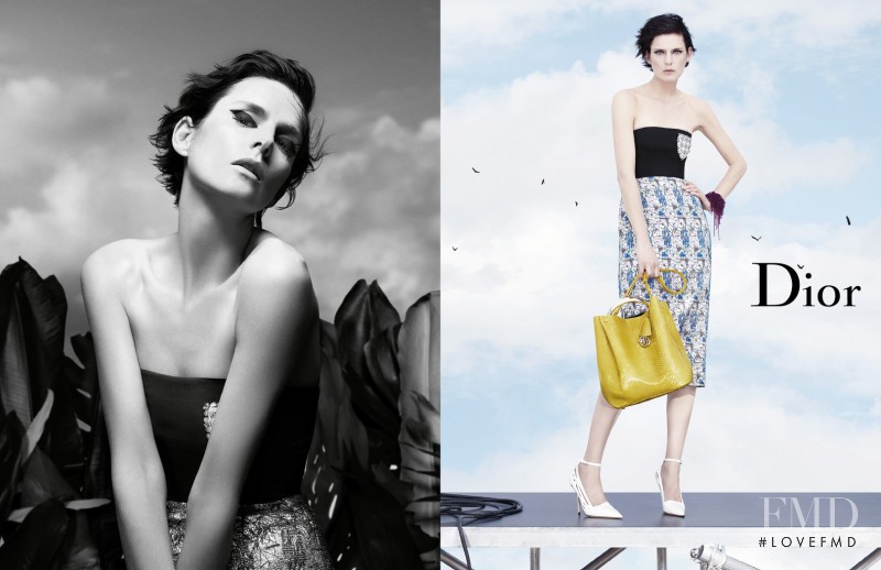 Stella Tennant featured in  the Christian Dior advertisement for Spring/Summer 2014