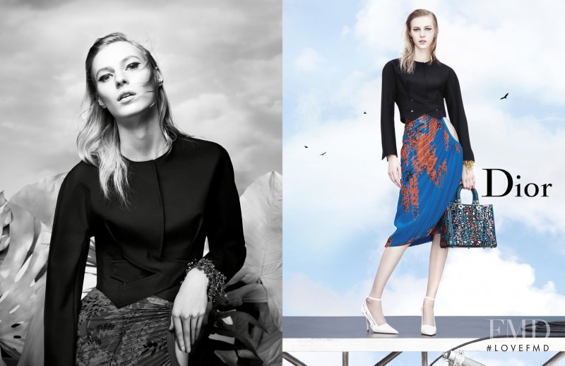 Julia Nobis featured in  the Christian Dior advertisement for Spring/Summer 2014
