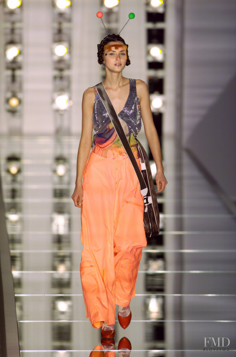 Tasha Tilberg featured in  the Christian Dior fashion show for Autumn/Winter 2001