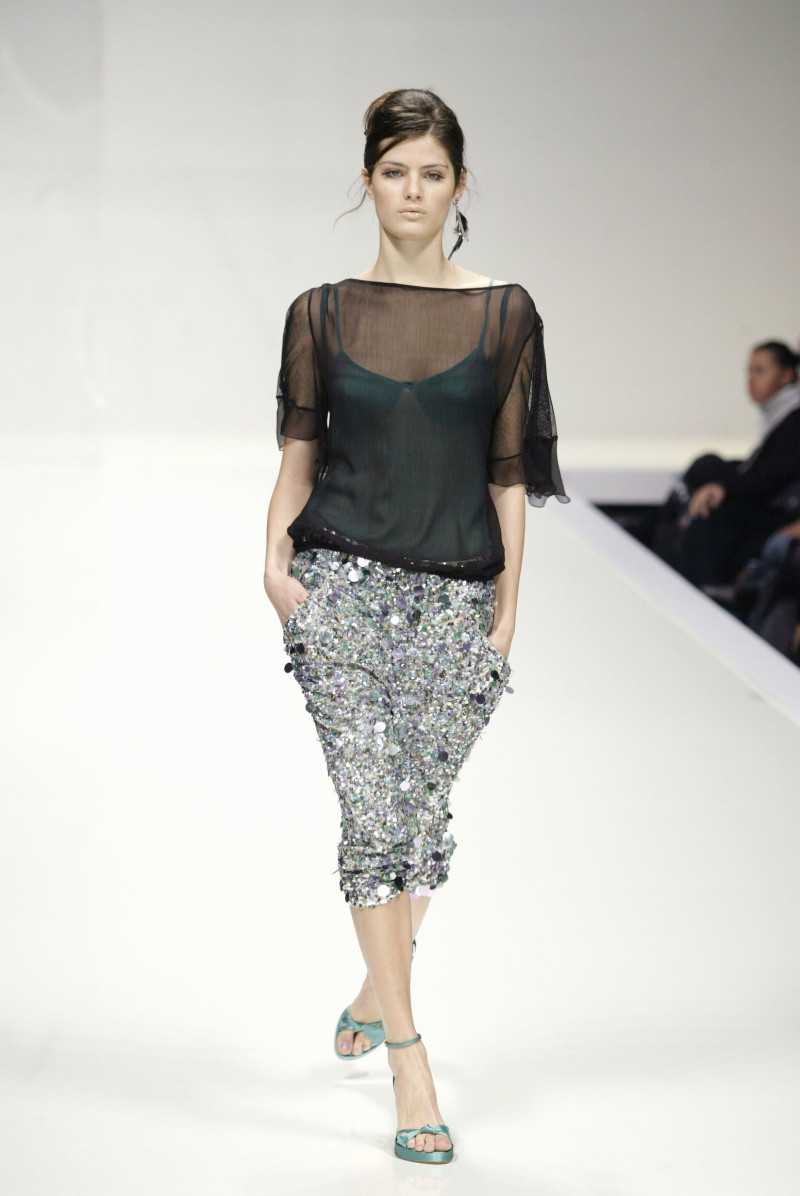 Isabeli Fontana featured in  the La Perla fashion show for Spring/Summer 2004
