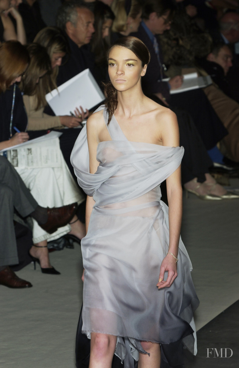 Mariacarla Boscono featured in  the Givenchy Haute Couture fashion show for Spring/Summer 2002