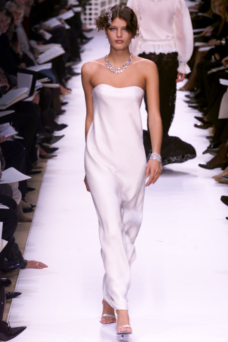 Isabeli Fontana featured in  the Balmain fashion show for Spring/Summer 2002