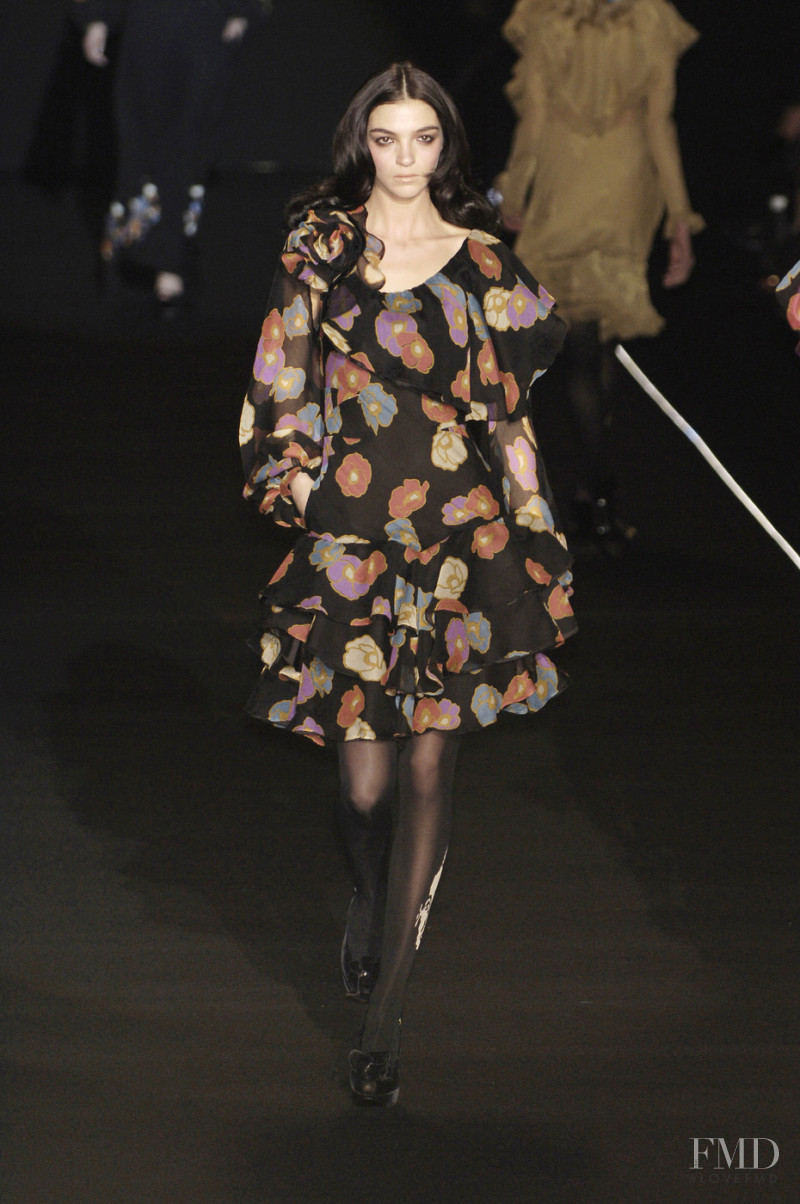Mariacarla Boscono featured in  the Sonia Rykiel fashion show for Autumn/Winter 2005