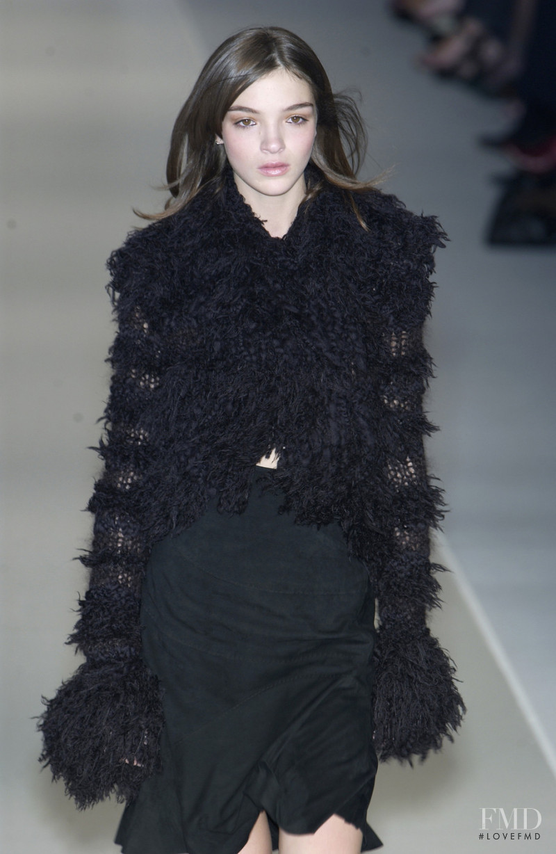 Mariacarla Boscono featured in  the Max Mara fashion show for Autumn/Winter 2002