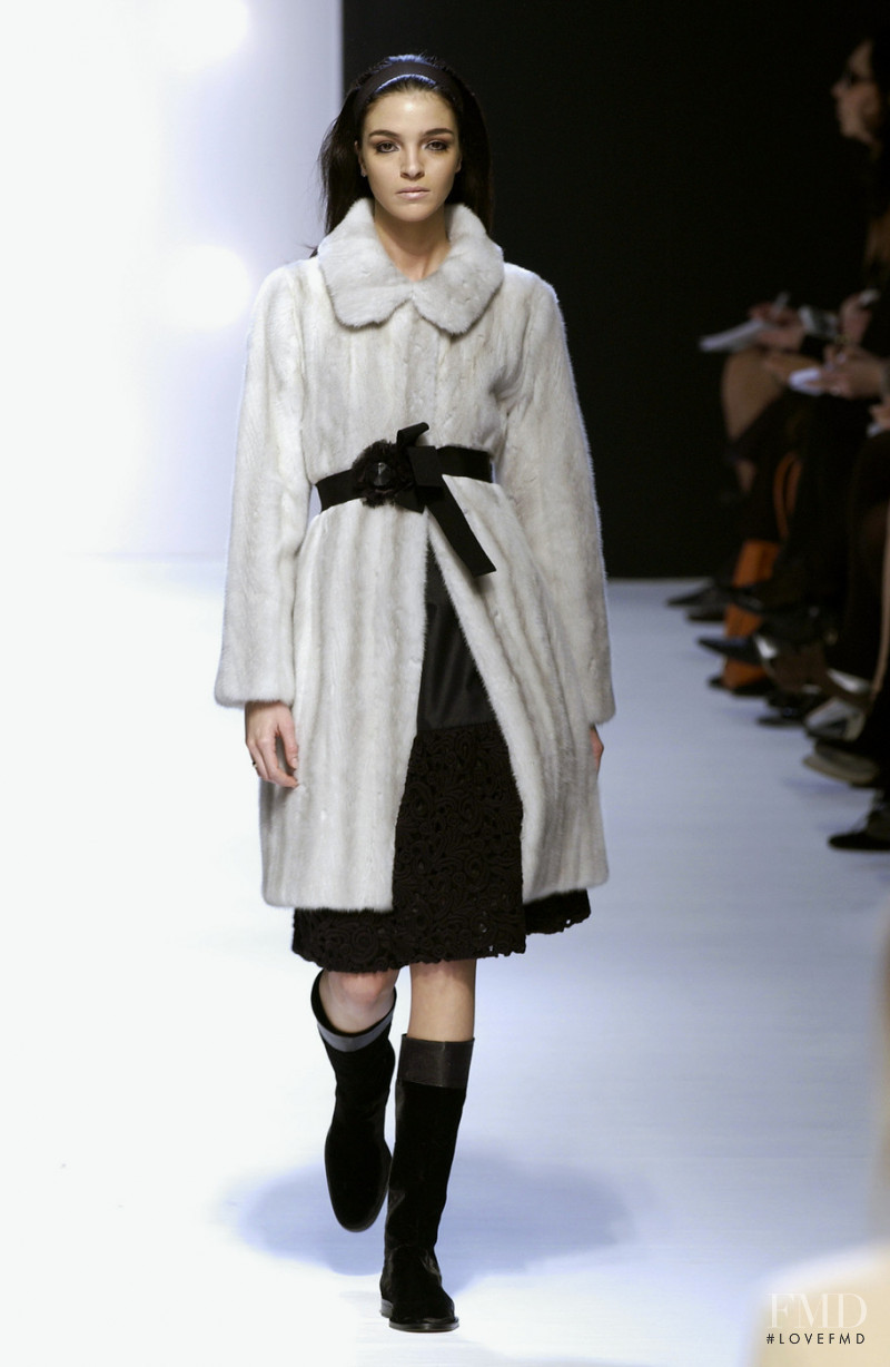 Mariacarla Boscono featured in  the Alberta Ferretti fashion show for Autumn/Winter 2005
