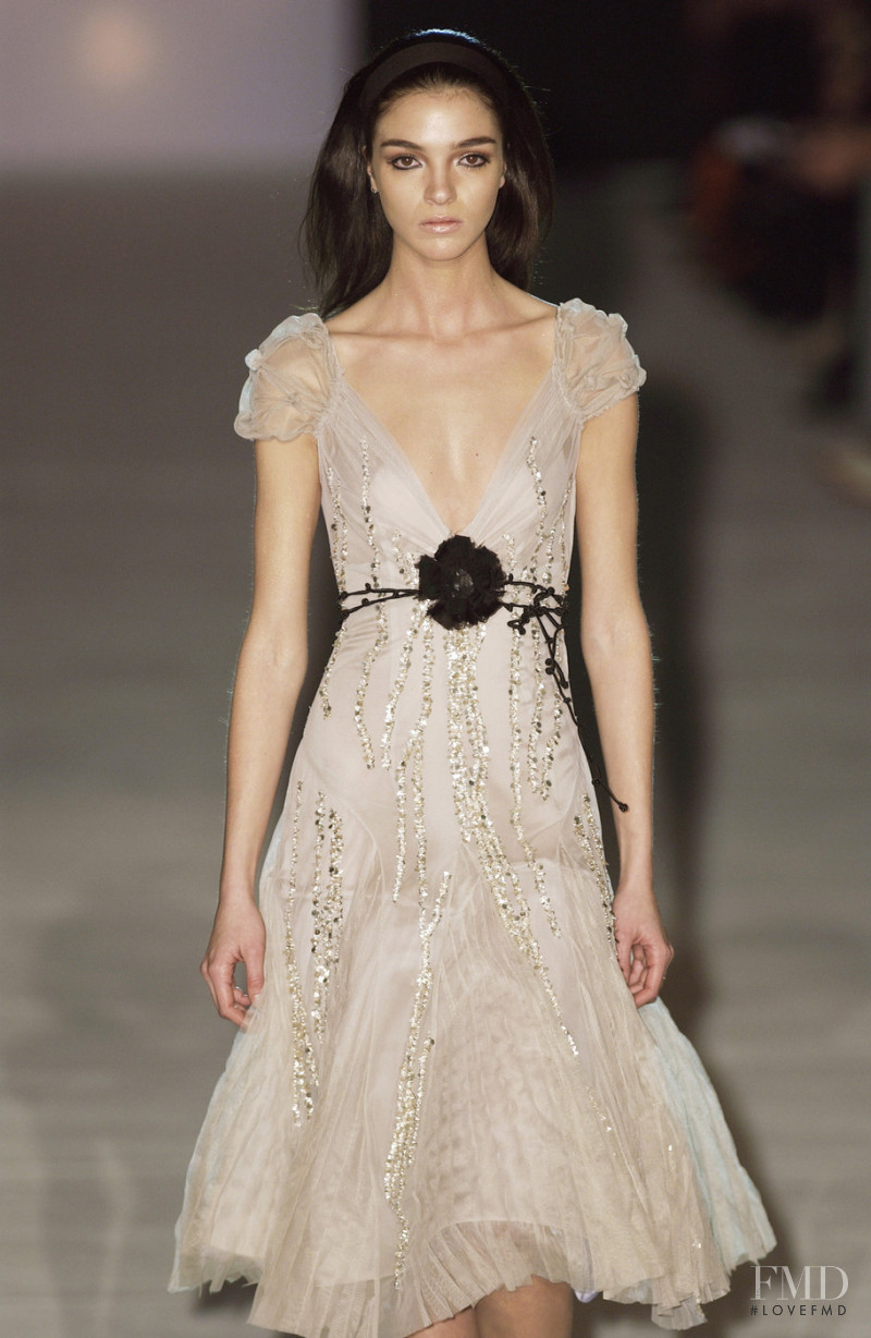 Mariacarla Boscono featured in  the Alberta Ferretti fashion show for Autumn/Winter 2005