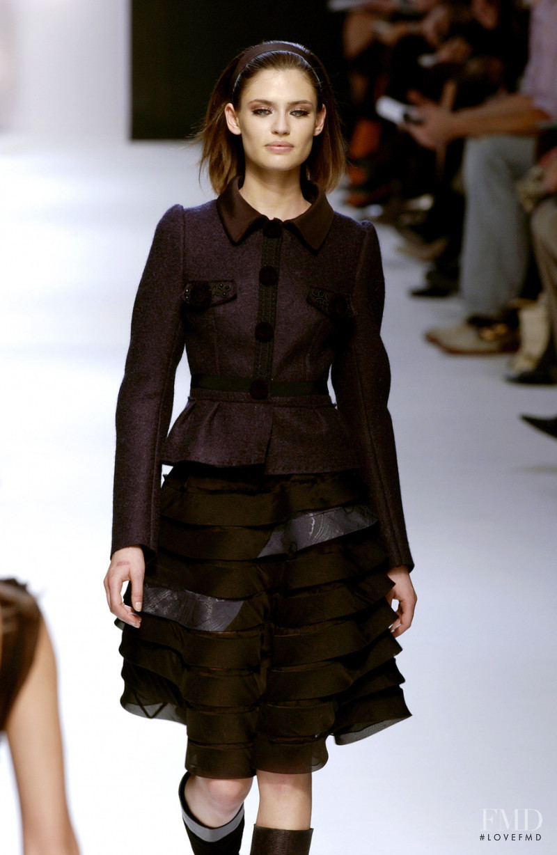 Bianca Balti featured in  the Alberta Ferretti fashion show for Autumn/Winter 2005
