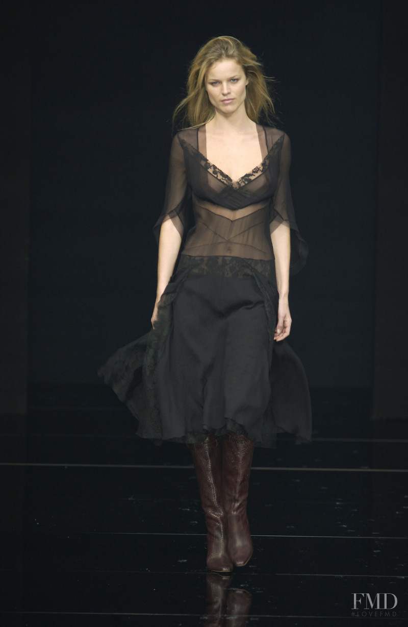 Eva Herzigova featured in  the Alessandro Dell\'Acqua fashion show for Autumn/Winter 2002