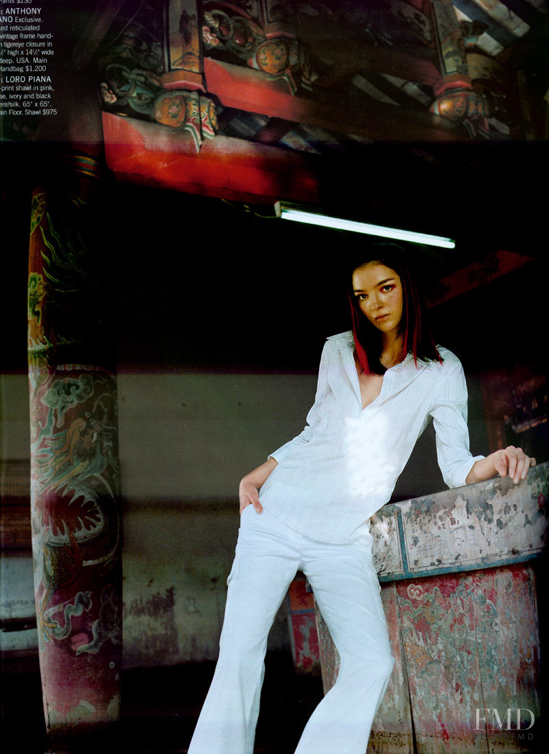 Mariacarla Boscono featured in  the Bergdorf Goodman lookbook for Spring/Summer 2003