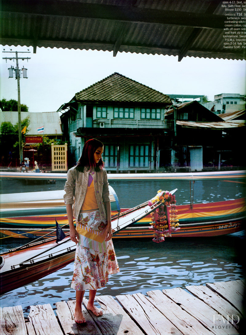 Mariacarla Boscono featured in  the Bergdorf Goodman lookbook for Spring/Summer 2003