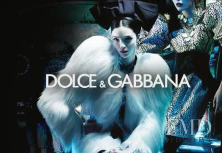 Mariacarla Boscono featured in  the Dolce & Gabbana advertisement for Autumn/Winter 2009