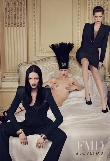 Mariacarla Boscono featured in  the Givenchy advertisement for Autumn/Winter 2009