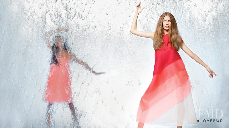 Nadja Bender featured in  the Fendi advertisement for Spring/Summer 2014