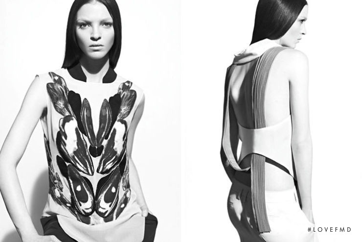 Mariacarla Boscono featured in  the Time advertisement for Spring/Summer 2011