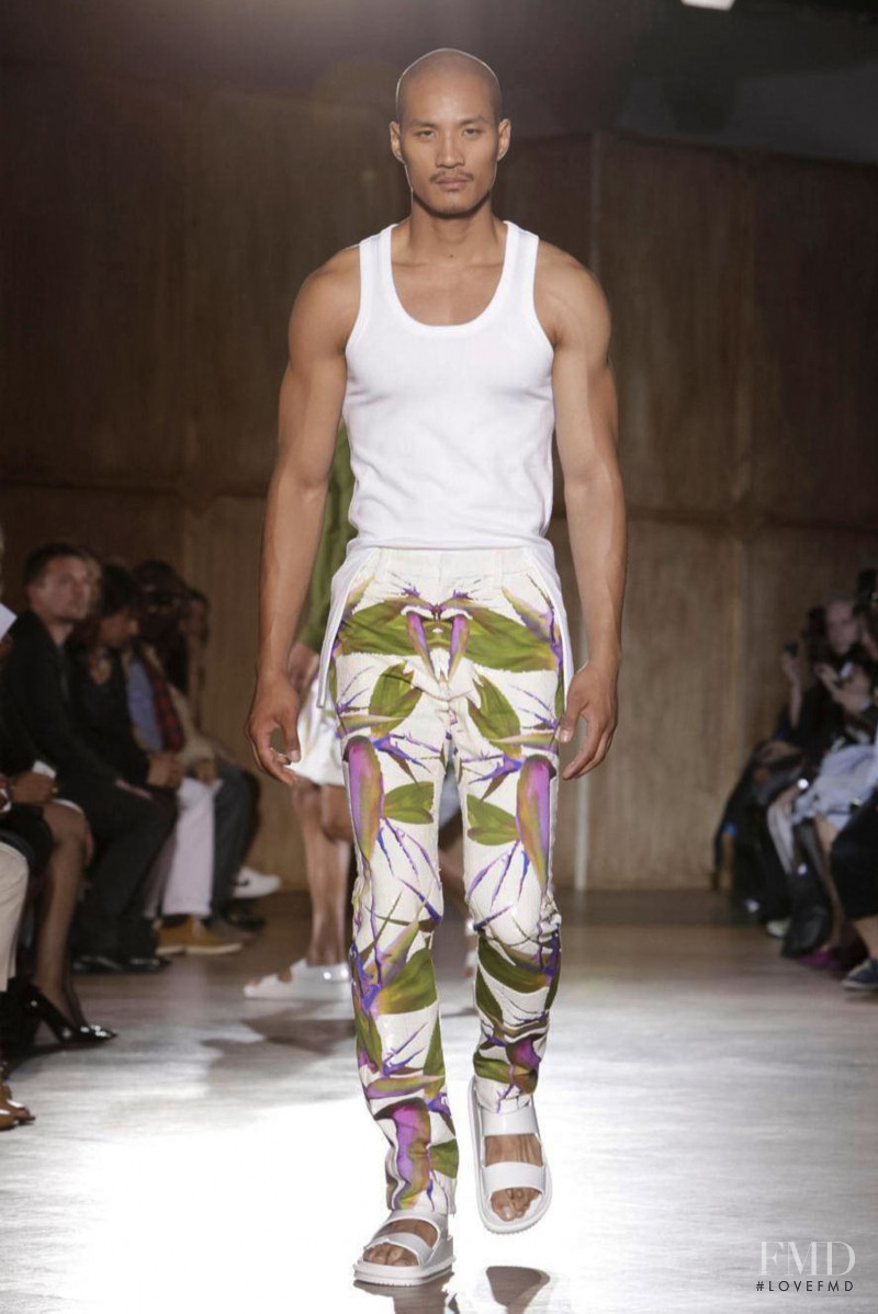 Paolo Roldan featured in  the Givenchy fashion show for Spring/Summer 2012