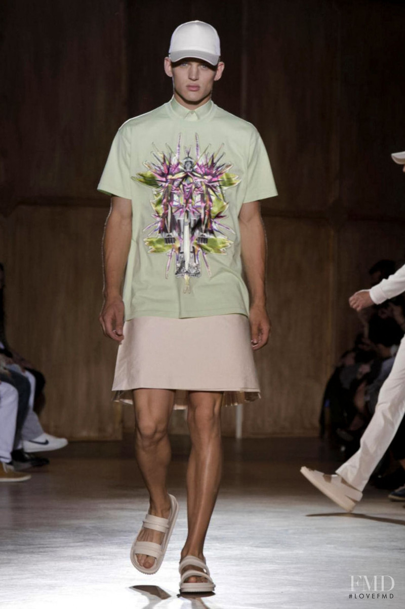 Sebastian Sauvé featured in  the Givenchy fashion show for Spring/Summer 2012
