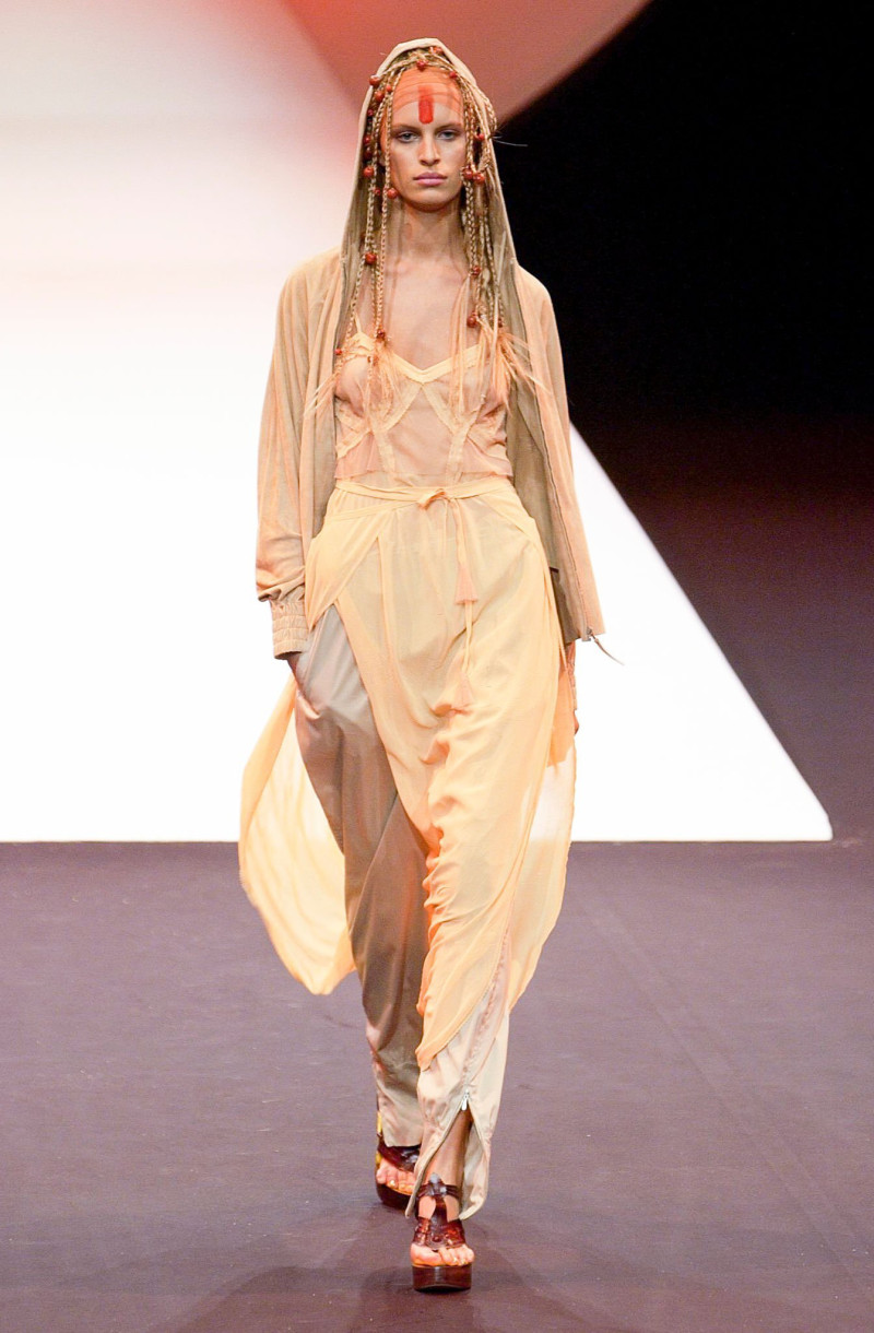 Karolina Kurkova featured in  the Jean-Paul Gaultier fashion show for Spring/Summer 2002