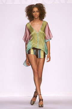 Missoni fashion show for Spring/Summer 2002