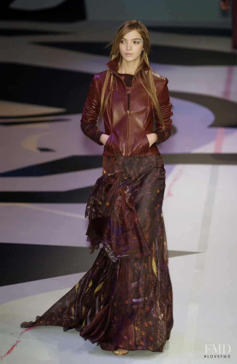 Mariacarla Boscono featured in  the Christian Lacroix fashion show for Autumn/Winter 2002