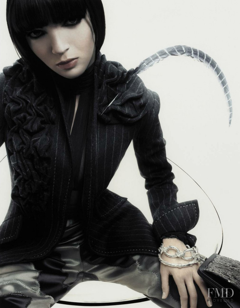 Mariacarla Boscono featured in  the Gianfranco Ferré advertisement for Autumn/Winter 2003