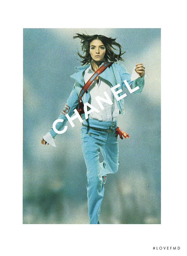 Mariacarla Boscono featured in  the Chanel advertisement for Spring/Summer 2002