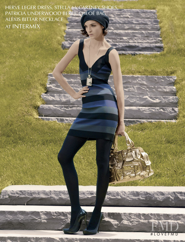 Mariacarla Boscono featured in  the Americana Manhasset (RETAILER) lookbook for Holiday 2007