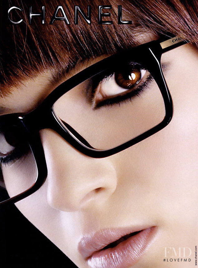 Mariacarla Boscono featured in  the Chanel Eyewear advertisement for Spring/Summer 2002