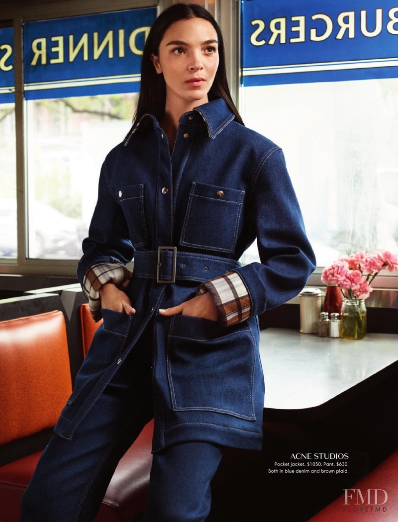 Mariacarla Boscono featured in  the Holt Renfrew lookbook for Fall 2018