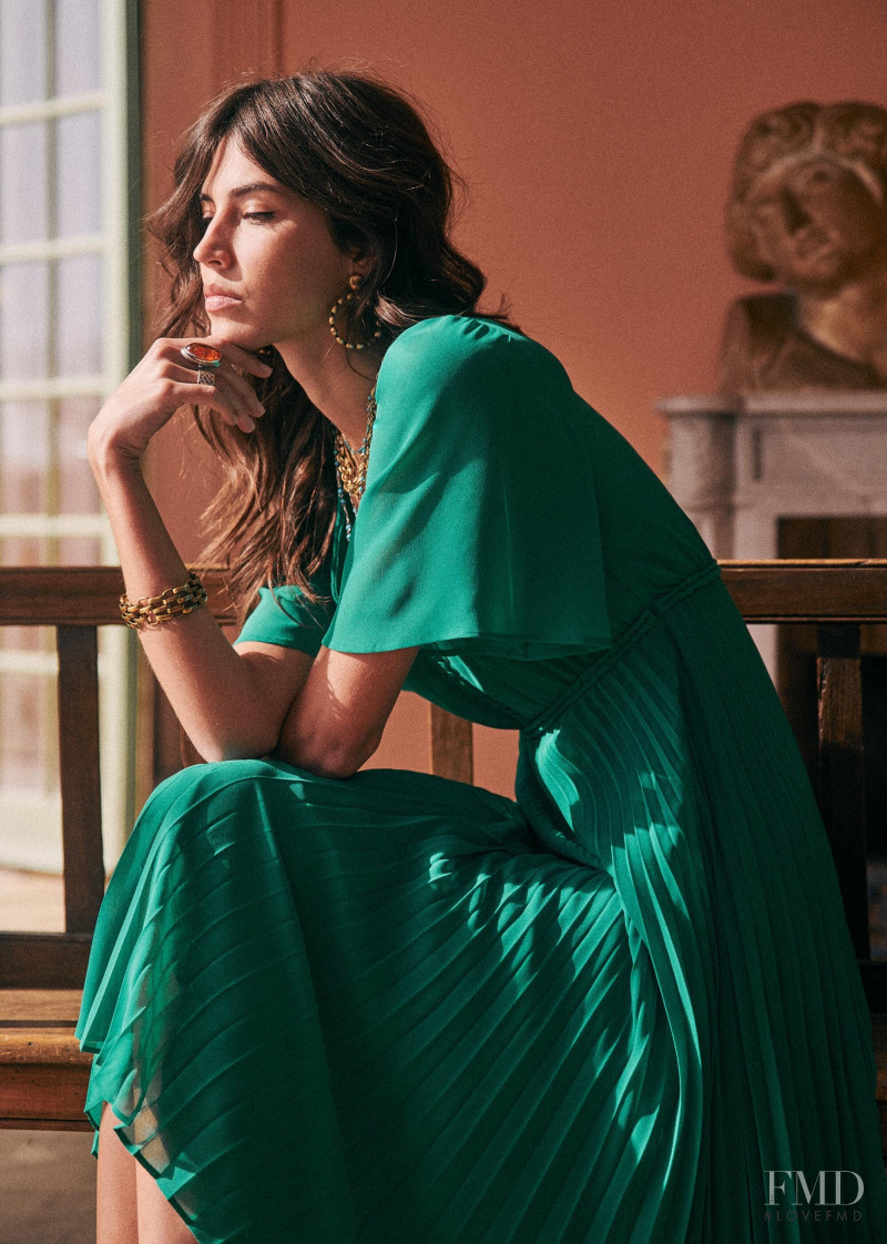 Mariacarla Boscono featured in  the Sézane lookbook for Spring 2020