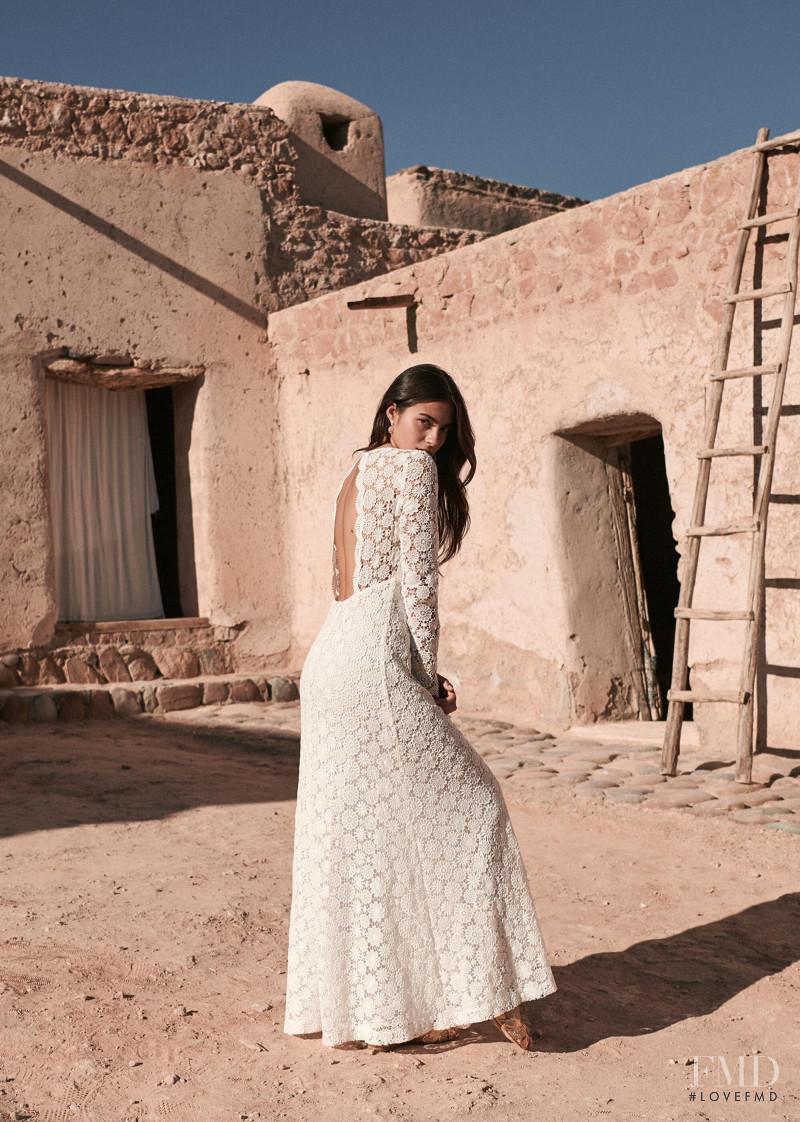 Mariacarla Boscono featured in  the Sézane lookbook for Spring 2020