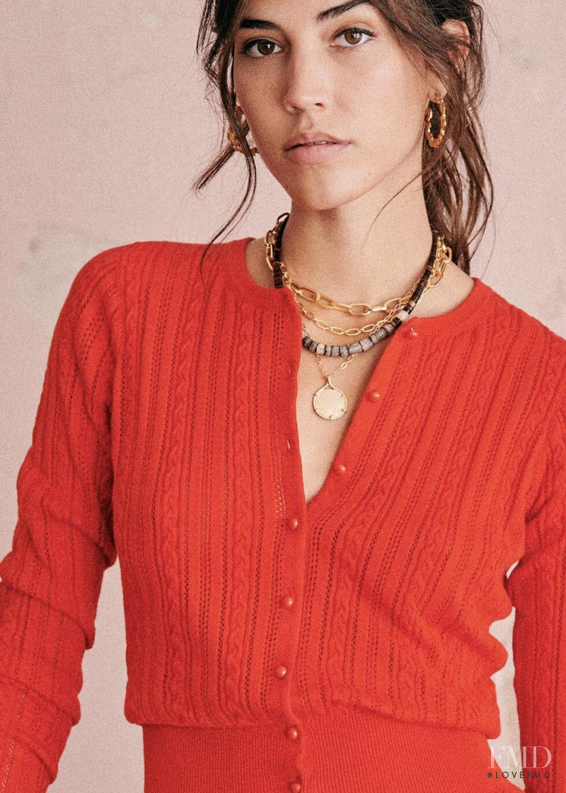 Marilhéa Peillard featured in  the Sézane lookbook for Summer 2020