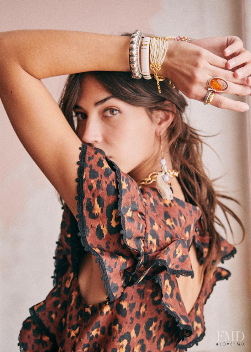 Marilhéa Peillard featured in  the Sézane lookbook for Summer 2020