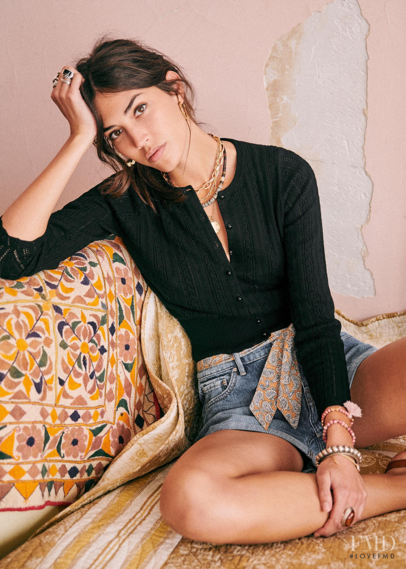 Marilhéa Peillard featured in  the Sézane lookbook for Summer 2020