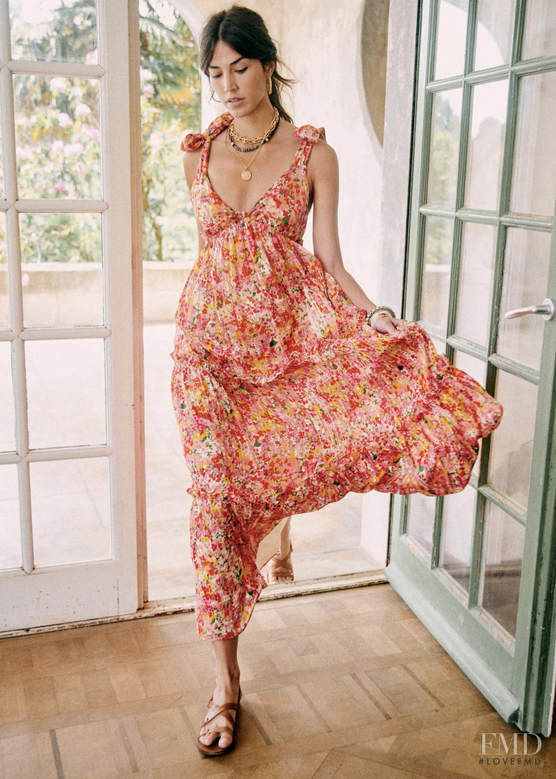 Marilhéa Peillard featured in  the Sézane lookbook for Summer 2020